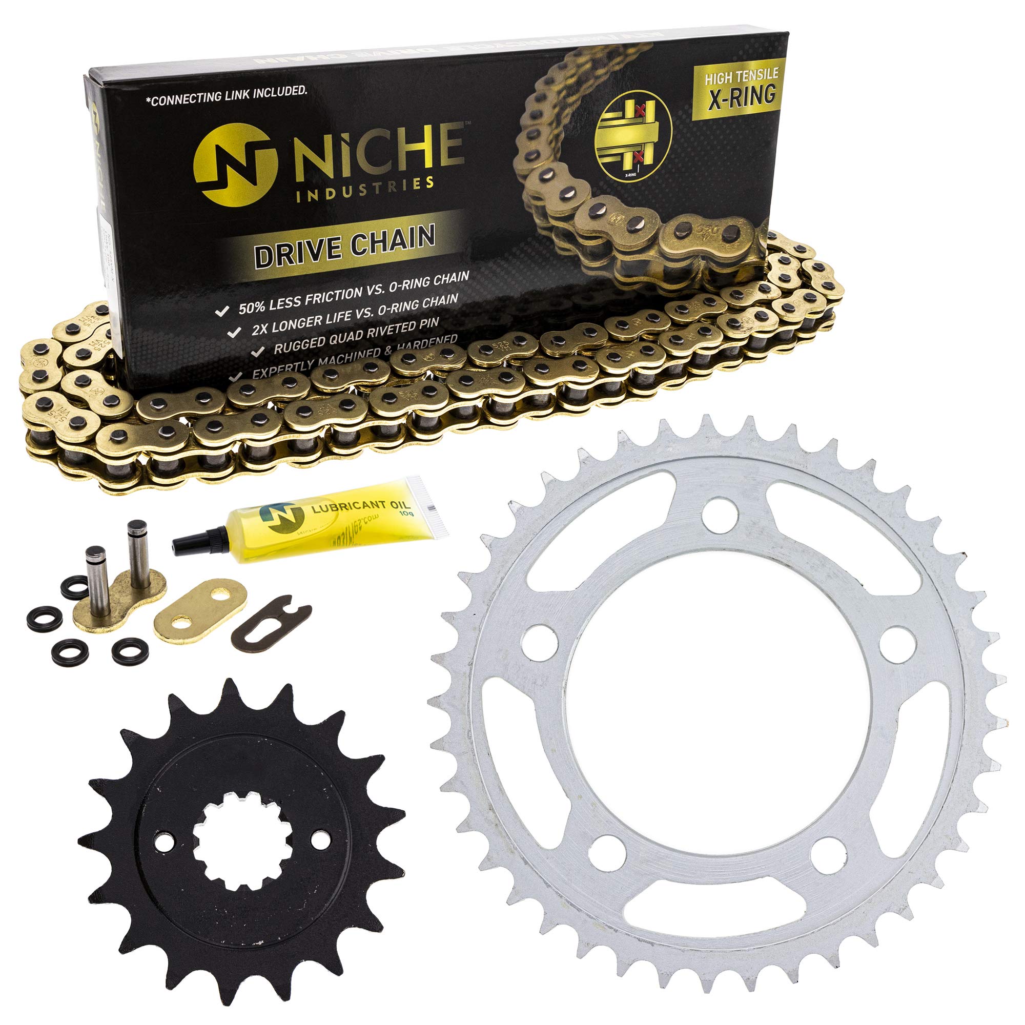 Amazon.com: NICHE Drive Sprocket Chain Combo for Honda VT750C